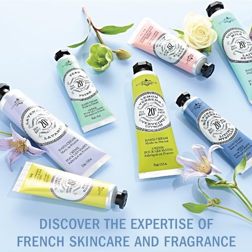 La Chatelaine Gardenia Soap & Shea Butter Hand Cream Gift Set - Natural & Organic | Decorative Tin (7 oz. Soap Bar, 1 oz. Hand Lotion)