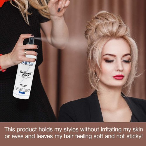 Regine Switzerland Hair Finishing Spray - Flexible Soft Hold for Sensitive Skin | 8 oz, Fragrance-Free & Hypoallergenic