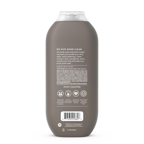 Method Men Body Wash - Cedar + Cypress | Paraben & Phthalate Free, 18 FL Oz (Pack of 6)