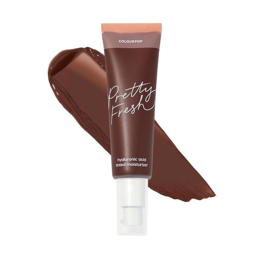 ColourPop Pretty Fresh Tinted Moisturizer - Hydrating Skin Tint for Glowy Summer Makeup - Deep Dark 24N (1.45 oz)