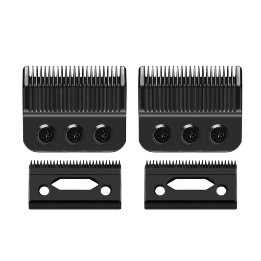 Wahl Professional 3 Hole Clipper Replacement Blades - Compatible with De*igner & Se*ior | Black (2 Pack)