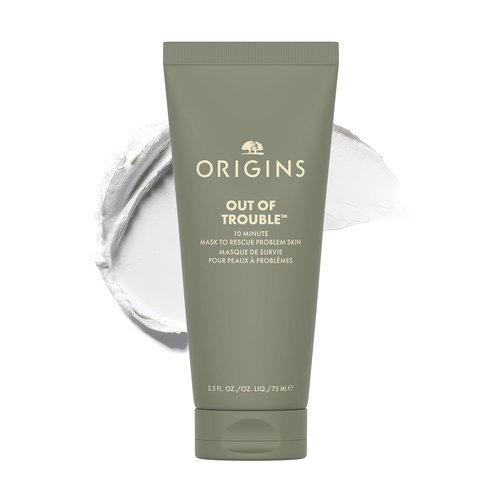 Origins Out of Trouble Mask - Rescue Problem Skin | Absorbs Oil & Smooths Texture | Zinc & Sulfur, 2.5 Fl Oz