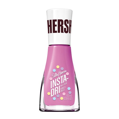Sally Hansen Insta-Dri Hershey's Cookies 'n' Creme Eggs Nail Polish | Quick Dry, Long Lasting, Streak-Free Shine | Semi-Opaque, Glossy | 780 Springtime Blooms | Purple Pink Nail Color