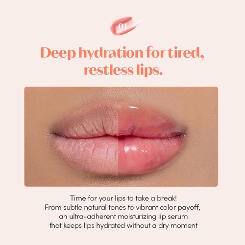 ETUDE Ginger Sugar Lip Serum - Nourishing Lip Balm with Mega Tip Applicator | Intensive Moisture in Nude Beige (13g)
