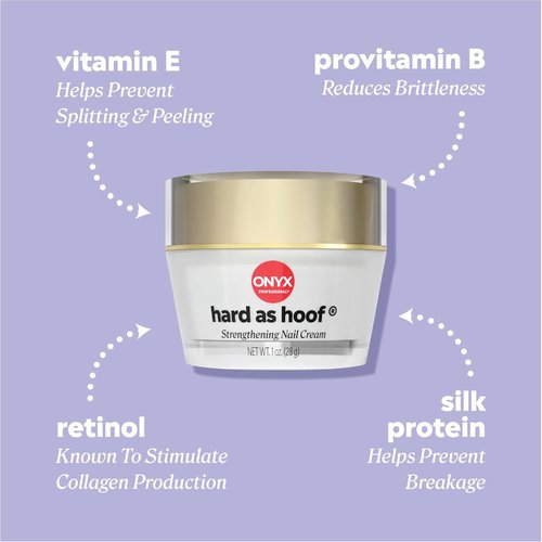 Onyx Professional Nail Strengthening Cream - Island Coconut Scent for Growth & Conditioning, 1 oz