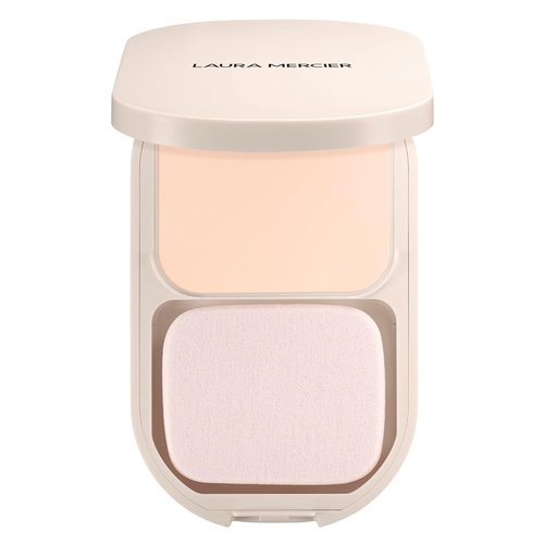 Laura Mercier Real Flawless Powder Foundation - Sheer to Medium Coverage, 16 HR Wear, Hydrating & Shine Control, Weightless Compact