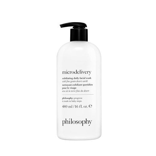 Philosophy Microdelivery Exfoliating Facial Wash - Gentle Amino Acids & Desert Earth - 8 oz for Smooth Skin