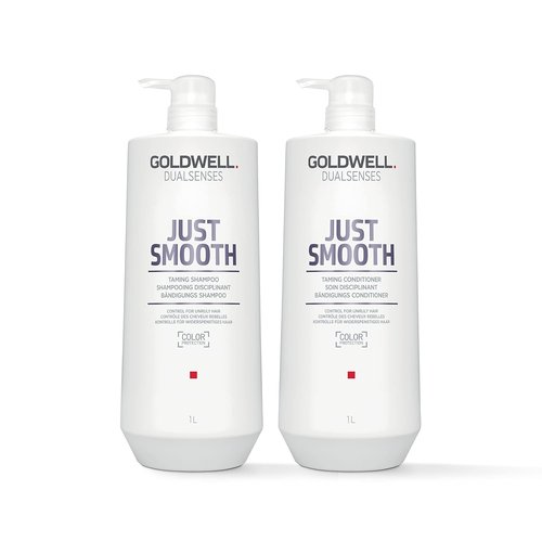 Goldwell Dualsenses Just Smooth Shampoo - Anti-Frizz & Humidity Control for Silky Hair