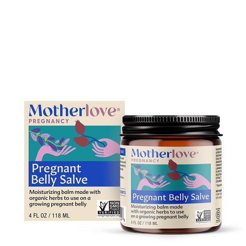 Motherlove Pregnant Belly Salve - Moisturizing Balm for Growing Bellies | Non-GMO & Organic Herbs (4 oz)