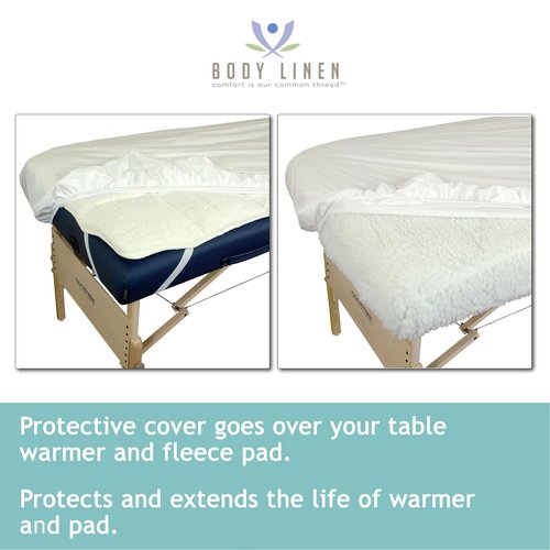 Body Linen Massage Table Cover - Waterproof, Reusable Barrier | Machine Washable & Easy to Clean
