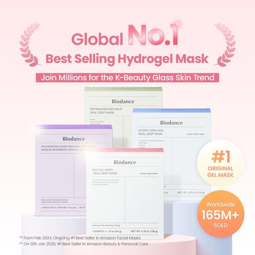 BIODANCE Bio-Collagen Deep Hydrating Overnight Face Mask - Pore Minimizing & Plumping | 1.19oz (34g) x 4ea