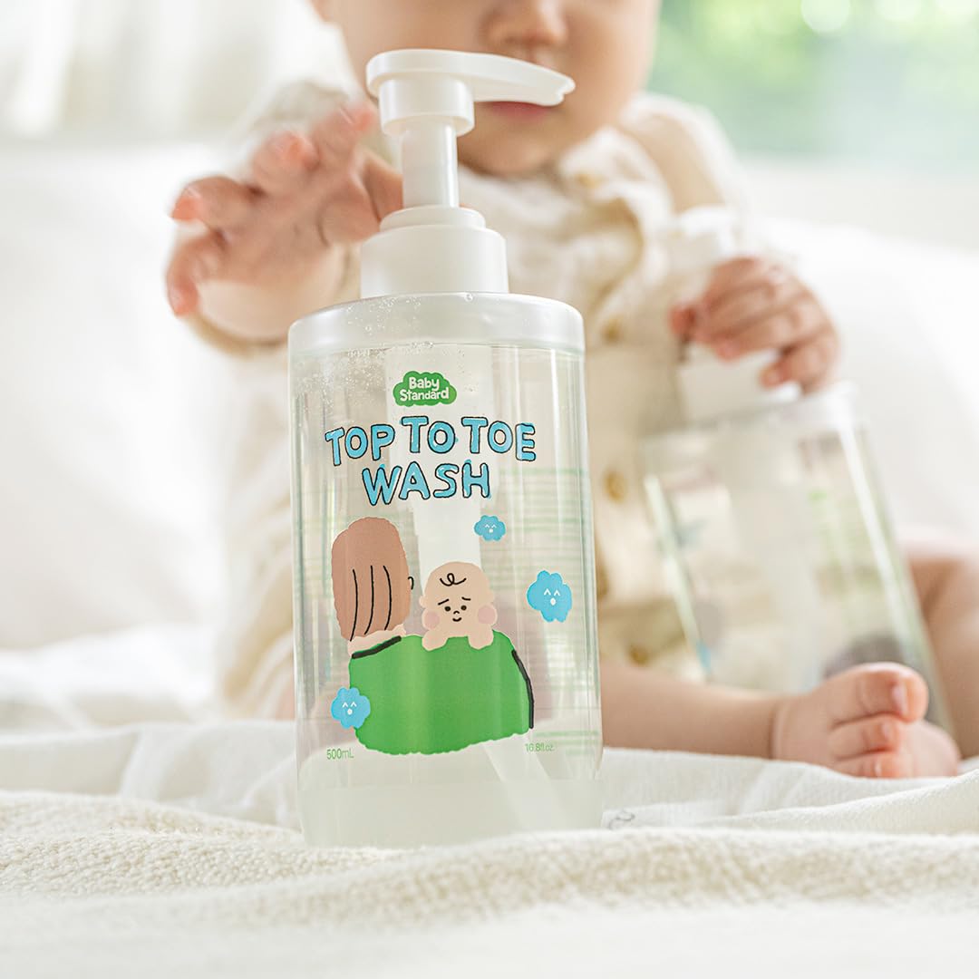 Skiennix Baby Wash & Shampoo - Tear-Free, Low pH Plant-Based Cleanser for Sensitive Skin | 16.9 fl. oz.
