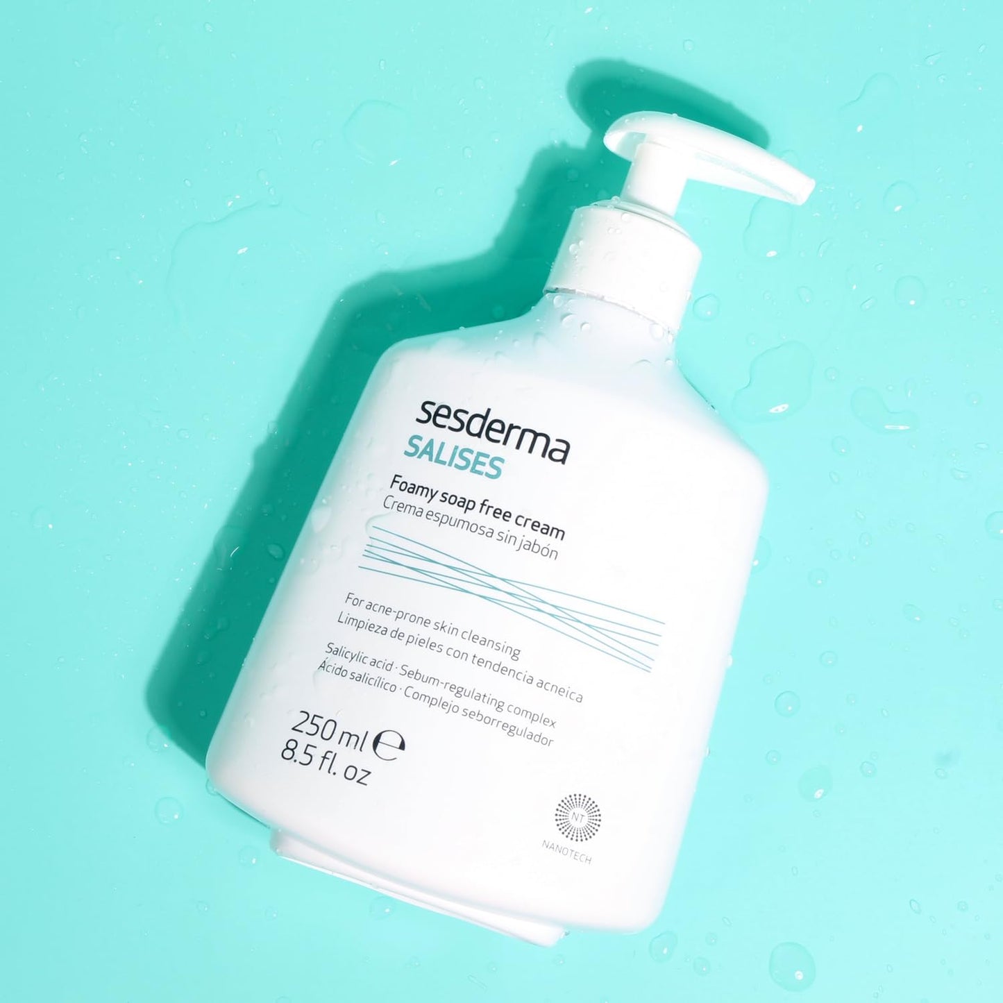Sesderma Salises Foamy Face Wash - Gentle Soap-Free Cleanser for Oily & Acne-Prone Skin, 8.5 fl oz