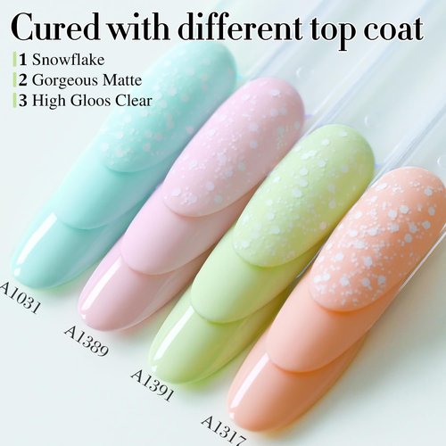 Double Rhythm 15ML Gel Nail Polish Pure Sheer Same Color Same Bottle Soak Off Gel Polish Art Manicure Salon DIY at Home for Women (Green-A1391)