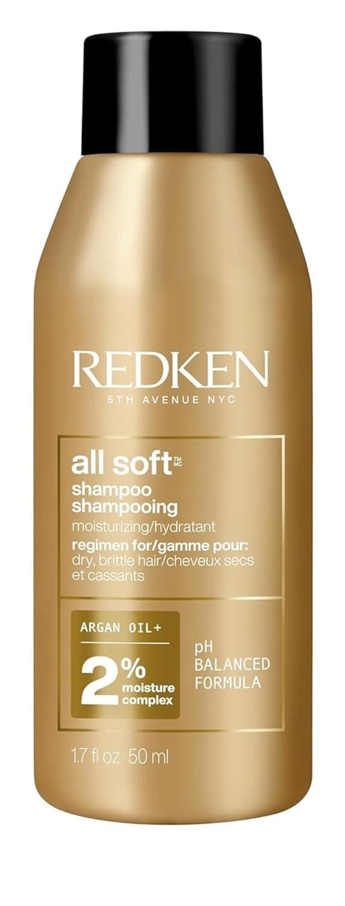 Redken All Soft Shampoo - Moisturizing Formula with Argan Oil for Soft, Hydrated Hair | Color-Safe
