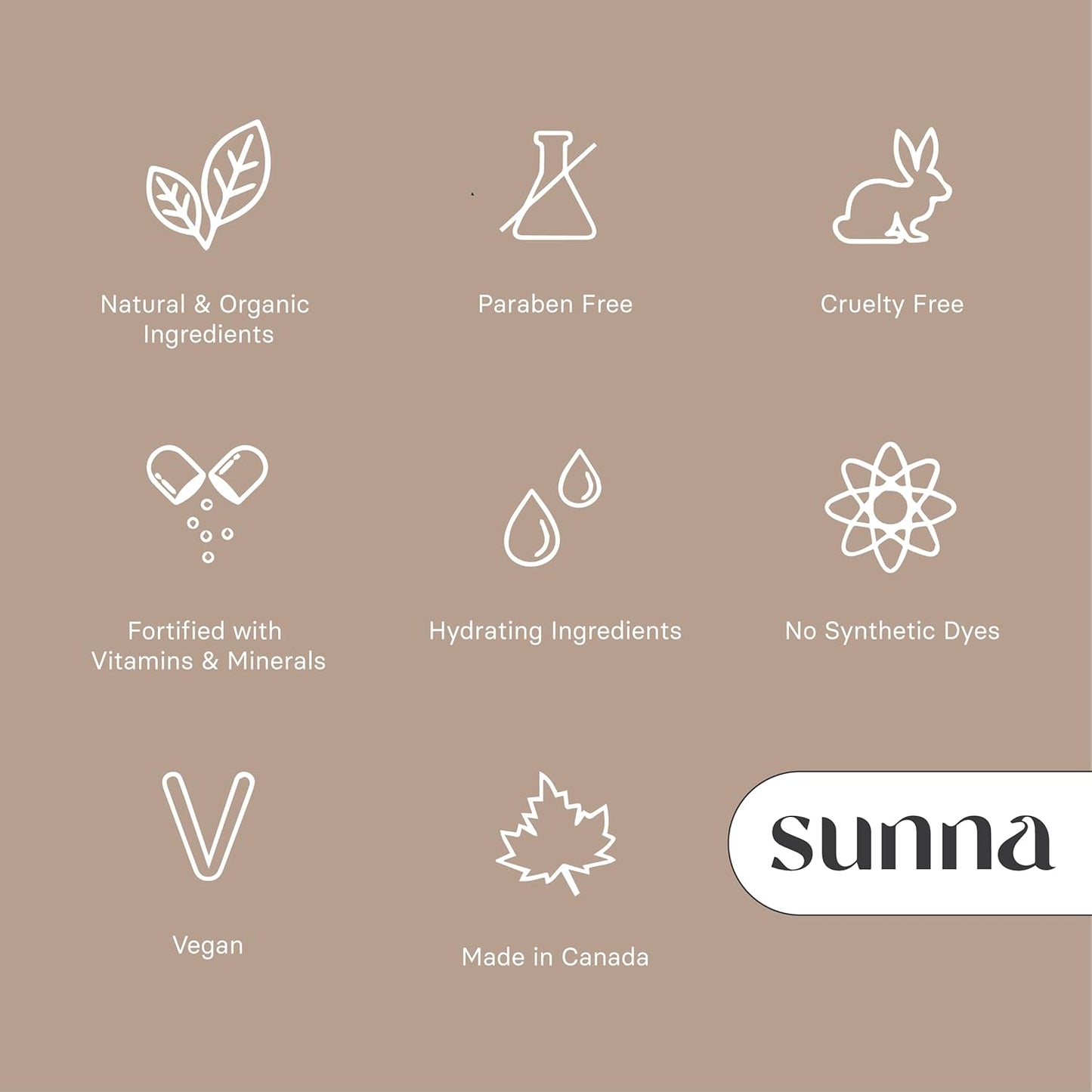SunnaTan Dark Express Self Tanning Mousse - Lightweight Vegan Formula with Natural Ingredients | 210ml