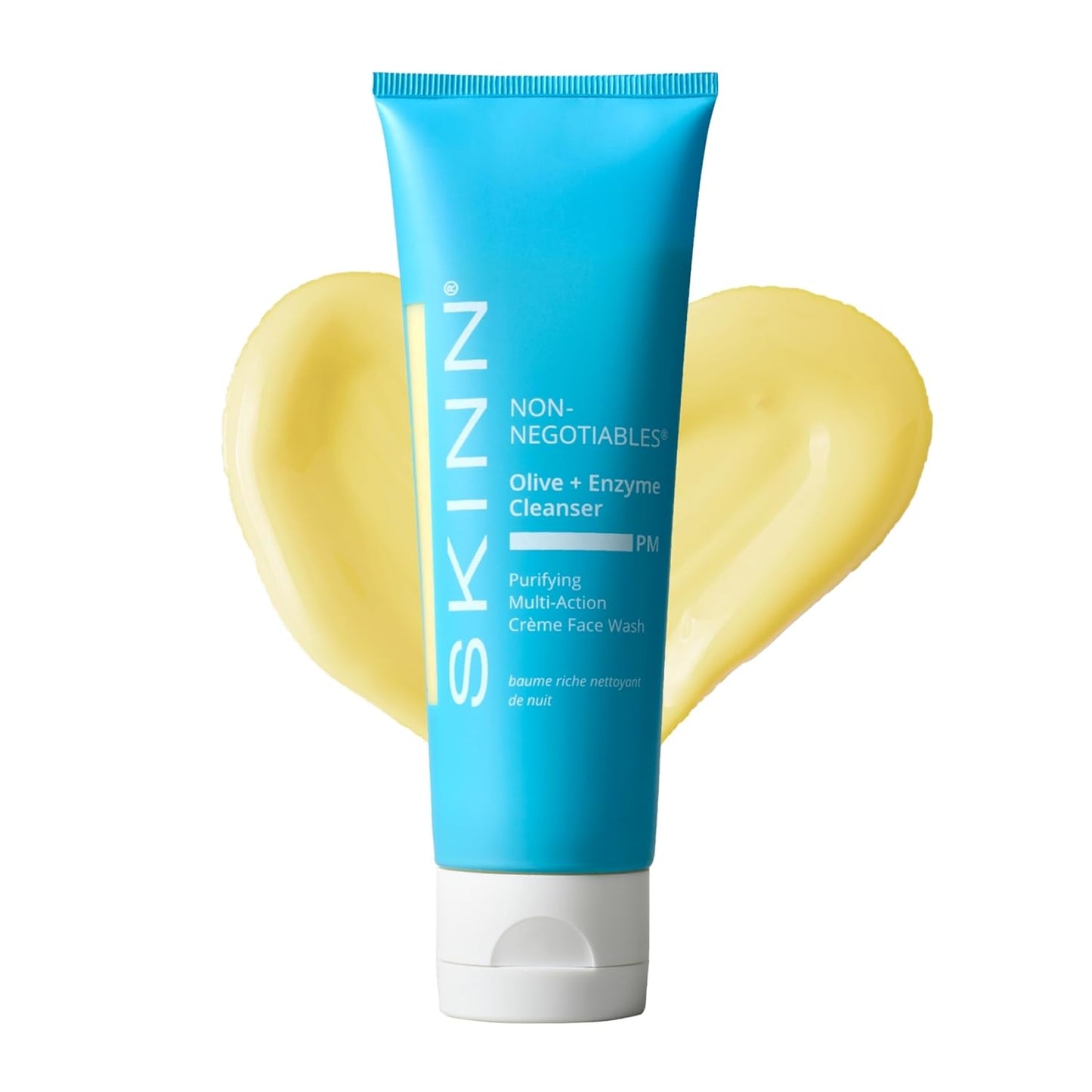 Skiennix Daily Evening Face Wash - Multi-Action Olive & Enzyme Cleanser, 4oz | Removes Makeup & Impurities