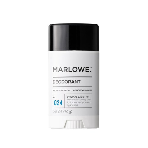 Marlowe. Men's Deodorant Stick - Aluminum Free, Clean Vegan Formula with Coconut Oil & Shea Butter, 2.5 oz - Fresh Sage & Fir Scent