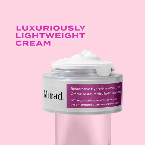 Murad Restorative Hydro-Hyaluronic Face Cream - Moisture-Boosting Hydration with Hyaluronic Acid & Coconut Extract - 1.7 Fl Oz