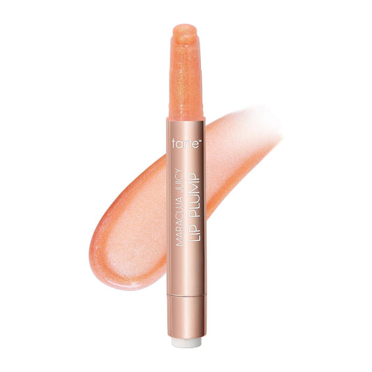 Tarte Maracuja Juicy Shimmer Glass Lip Plump - Hydrating & Volumizing Gloss Balm with Hyaluronic Acid & Vitamin E, Vegan & Cruelty-Free
