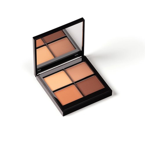 PHASE ZERO Makeup Quad Eyeshadow Palette - Bombay Rose | Pigmented Warm-Toned Neutrals - 5.2g / 0.183 Oz.