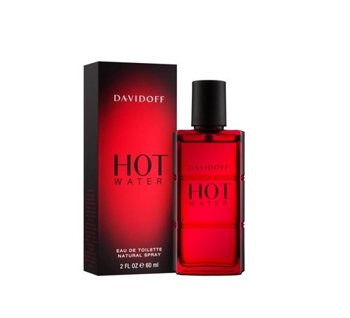 Davidoff Hot Water Eau de Toilette - Ambery Men's Cologne with Basil, Paprika & Benzoin - Long Lasting Luxury Fragrance