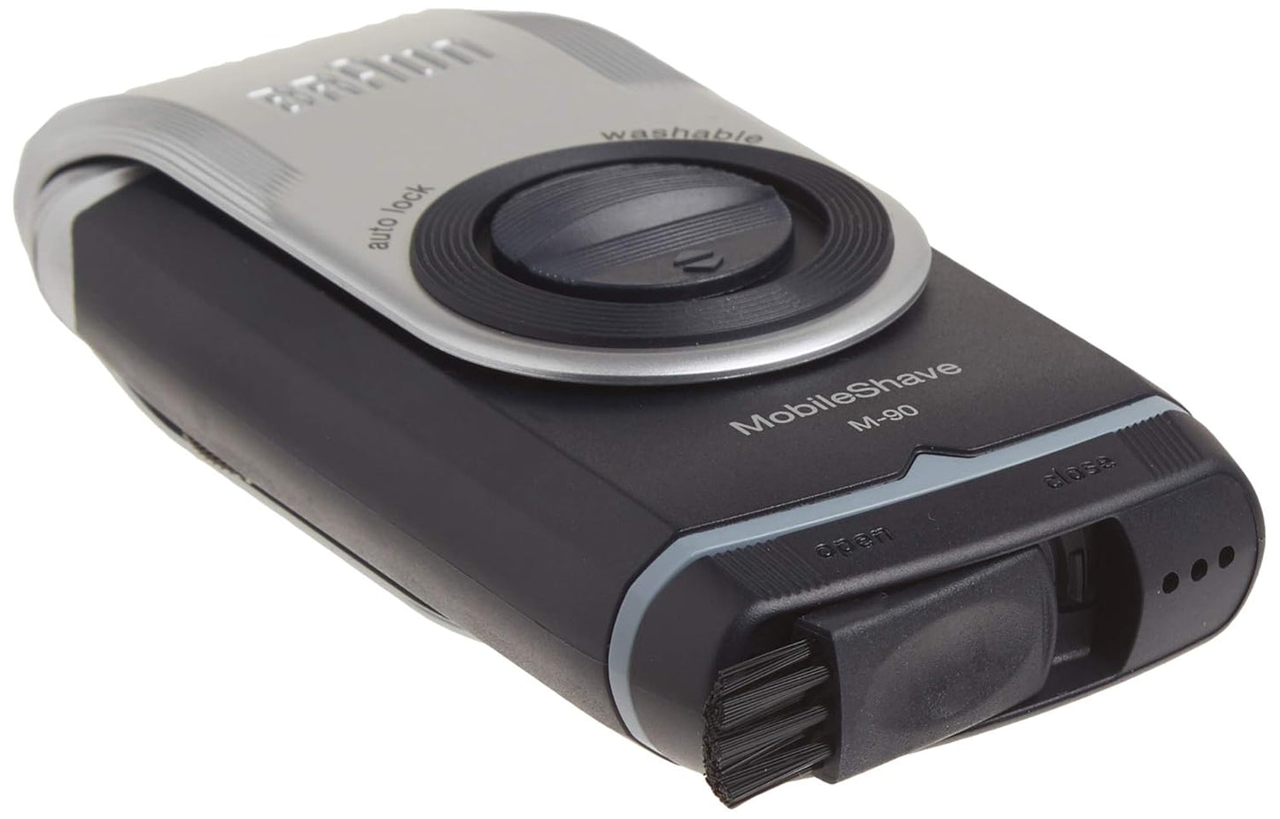 Braun Electric Razor - M90 Mobile Shaver with Precision Trimmer | Washable Design for Easy Cleaning