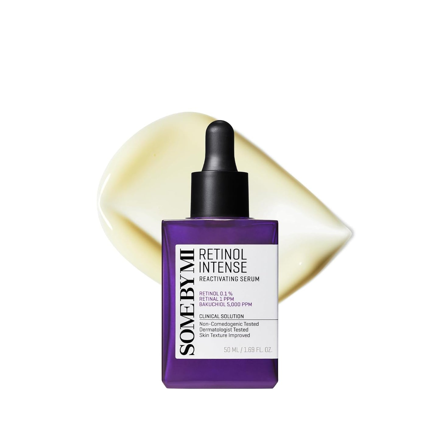 SOME BY MI Retinol Intense Reactivating Serum - 1.69oz | Korean Bakuchiol Anti-Aging Formula for Firm, Refined Skin