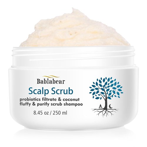 Bablabear Scalp Exfoliator Scrub - Itchy Scalp Treatment for Dandruff Relief | Sulfate-Free Formula