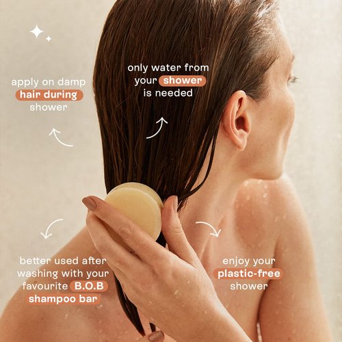 B.O.B BARS OVER BOTTLES Moisturizing Conditioner Bar - Vegan & Eco-Friendly | 6.7oz for Oily Hair