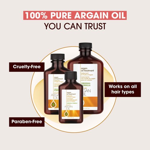One 'n Only Argan Hair Oil - Lightweight Non-Greasy Formula for Natural Hair & Wigs | 60 ml (2 oz)