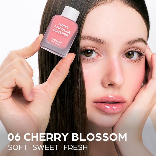 House of Hur Moist Ampoule Blusher - Hydrating & Long-Lasting Formula | 0.68fl.oz (Cherry Blossom)