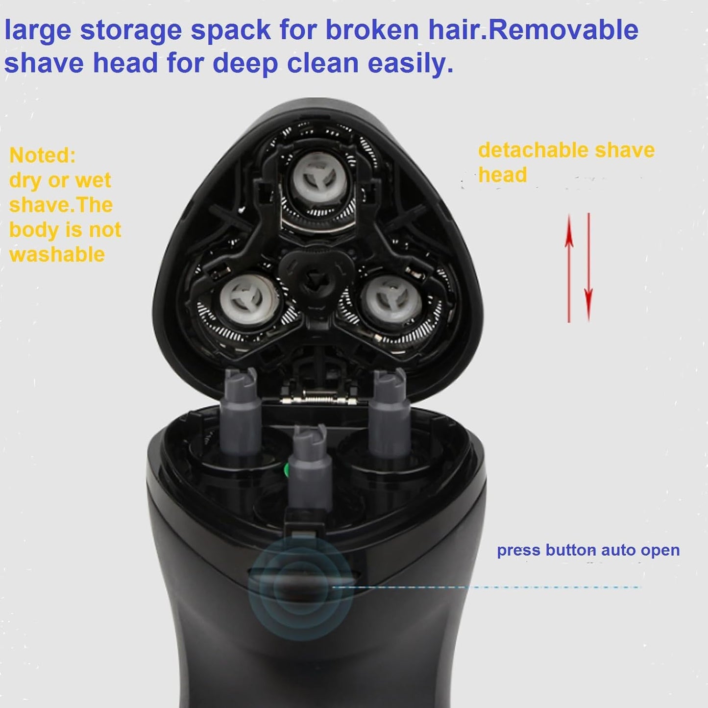 Skiennix Corded Electric Shaver - Professional 3D Float Razor for Close Shaves | Heavy Beard Trimmer