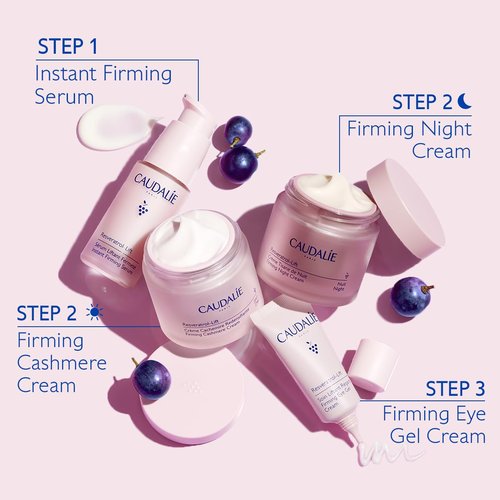 Caudalie Resveratrol-Lift Night Cream | Firming Retinol Alternative Moisturizer - 50 mL + 50 mL Refill