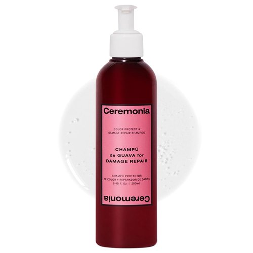 Ceremonia Guava Protect & Repair Shampoo - Nourishing Aloe Vera for Damaged Hair | 8.45 Fl Oz