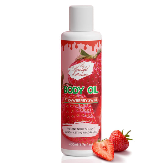 Skiennix Body Oil - Deep Hydration Formula for Nourished, Radiant Skin | 6.76 oz Strawberry Scent