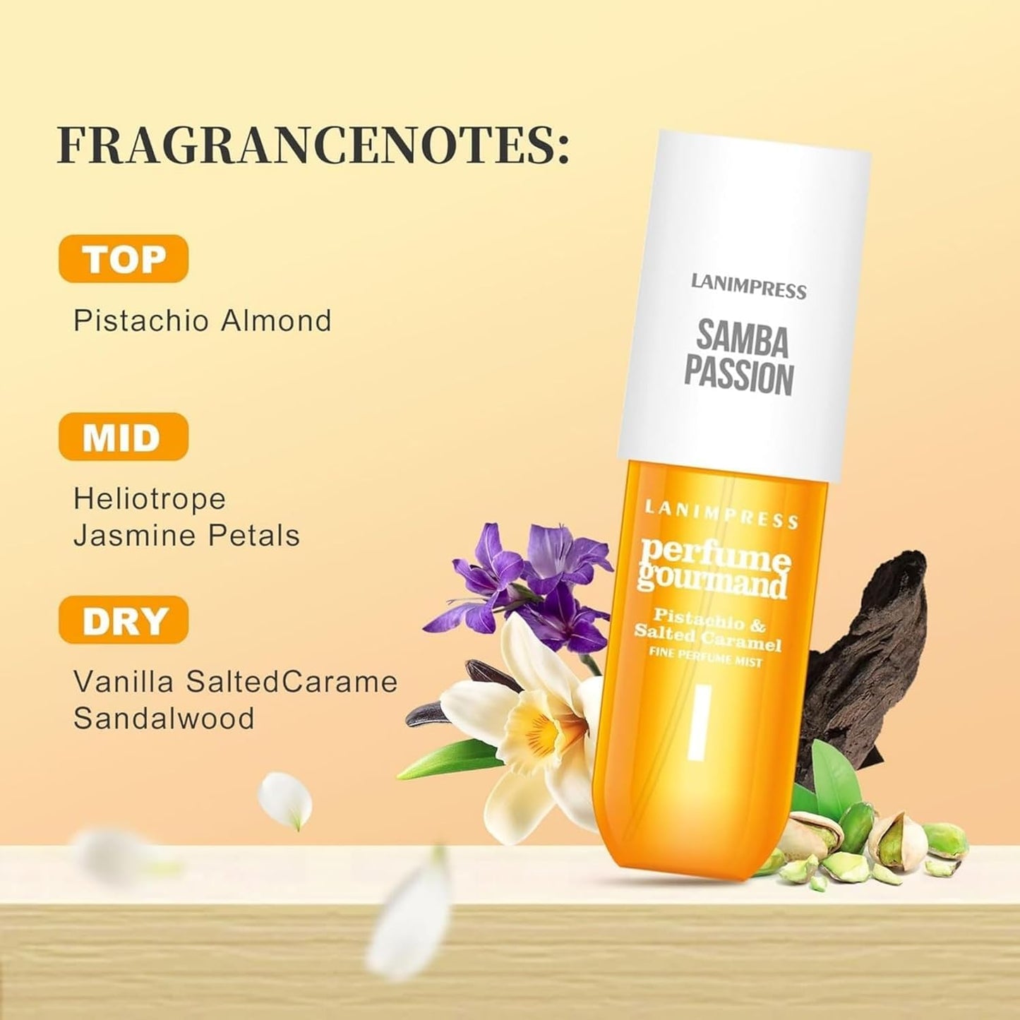 Skiennix Travel Size Perfume - Irresistible Vanilla & Caramel Scent | 3 Fl Oz Hair Mist & Body Spray