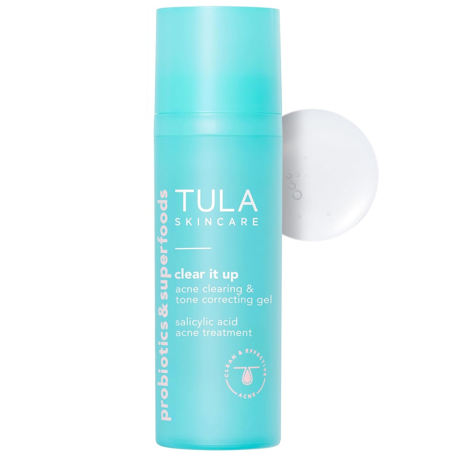TULA Skin Care Clear It Up - Acne Clearing Gel with Salicylic & Azelaic Acid | Brightens Marks, 1 fl oz