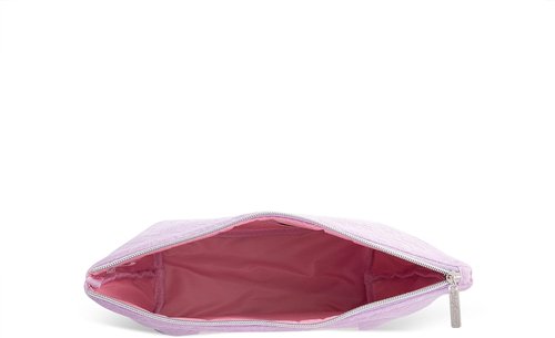 Juicy Couture Makeup Bag - Lavender Purple Velour Organizer for Travel Essentials | Zip Top Design