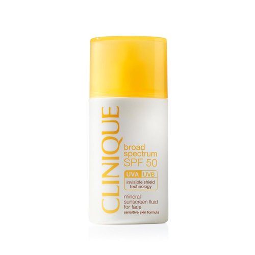 Clinique SPF 50 Mineral Sunscreen Fluid - Zinc Oxide Formula for Sensitive Skin | 1 Fl Oz