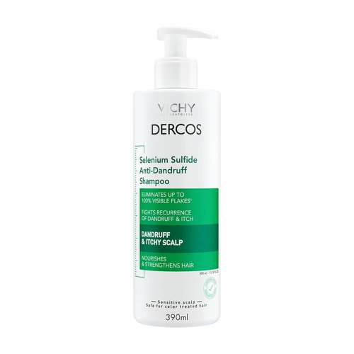 Dercos Dandruff Shampoo - Antifungal Dry Scalp Treatment & Itchy Relief | Prescription Strength Selenium Sulfide