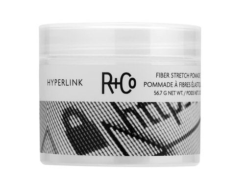 R+Co HYPERLINK Fiber Stretch Pomade - Versatile Hair Styling Pomade for Hold, Flexibility & Texture