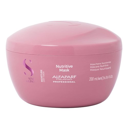 Alfaparf Milano Semi Di Lino Moisture Nutritive Mask - Hydrating Treatment for Dry Hair | Color Safe & Sulfate Free