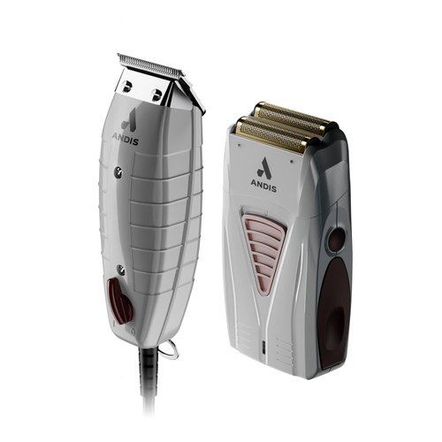 Andis 17270 Finishing Combo | T-Outliner Trimmer & Pro Foil Shaver - Professional Hair & Beard Kit