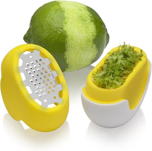 Microplane Flexi Zester - Handheld Citrus Zester for Effortless Zesting | Bright Yellow Color
