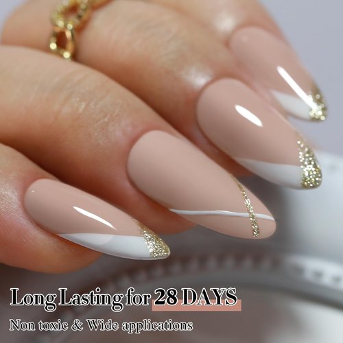 Double Rhythm 15ML Gel Nail Polish Pure Sheer Same Color Same Bottle Soak Off Gel Polish Art Manicure Salon DIY at Home for Women (Nude-A1333)