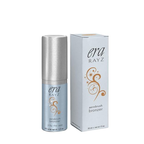 ERA Rayz Spray-On Bronzer - Buildable Airbrush Makeup for Everyday Use | Dark Bronze with Shimmer, 1.5 oz