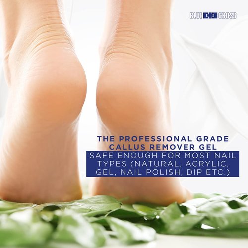 Blue Cross Callus Remover Gel - Extra Strength Foot Care for Smooth Heels | 6oz