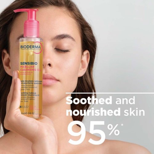 Bioderma Sensibio Micellar Cleansing Oil - Gentle Face Cleanser for Deep Cleansing | 6.7 Fl Oz