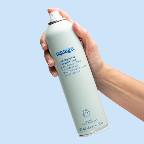 Aquage Freezing Spray - Extra Hold Hairspray for All Hair Types - Anti-Humidity & Maximum Shine (8 oz)